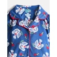 thumbnail image 2 of Wonder Nation Girls Short Sleeve Button Front Pajama Top and Shorts Set with Eyemask, 3-Piece, Sizes Sizes 4-18, 2 of 4