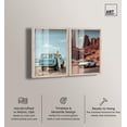 thumbnail image 2 of Classic Cars 2 Panel Set Shadowbox Print Travel Photography by Art Remedy, Blonde Frame, 30 x 45, 2 of 4