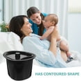 thumbnail image 4 of Raindrops 1Pcs Plastic Chamber Pot for Elderly Home Use Black Collection, 4 of 7