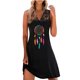 thumbnail image 1 of Vestidos de chaleco de encaje de playa estampados sin mangas casuales de moda de verano para mujer Fridja  hj4039, 1 of 5