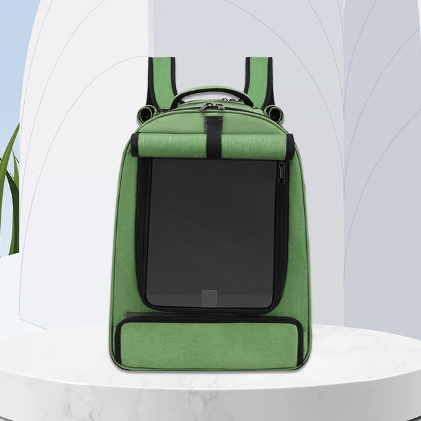 Bolsa De Transporte De Loros Pet Out Bag Pet Carrier transpirable cómodo para loro gato perro (A) verde