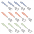 thumbnail image 2 of 12PCS Toddler Forks Toddler Utensils,Stainless Steel Baby Forks,Kids Silverware Children's Cutlery Set for Self Feeding,12x Kids Fork Set, 2 of 4