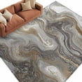 thumbnail image 2 of 5'x8' Area Rugs, Gray Marble Indoor Outdoor Area Rug for Living Room Bedroom, Farmhouse Vintage Abstract Ombre Texture Washable Bathroom Rugs Kitchen Floor Carpet Mats Home Decor Aesthetic, 2 of 8