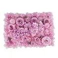 thumbnail image 5 of Tachiuwa Artificial Flower Panel Rose Backdrop Floral Decorative Valentines Day Decor Background for Wedding Stage Ceremony Wall Decor A, 5 of 10