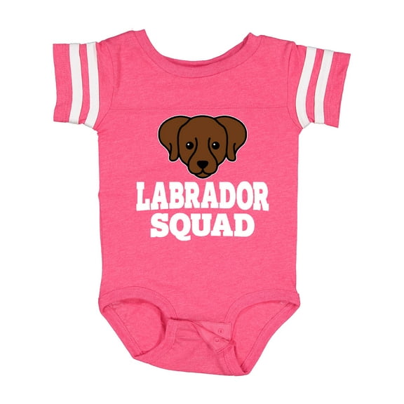 Inktastic Dog Chocolate Labrador Squad Boys or Girls Baby Bodysuit