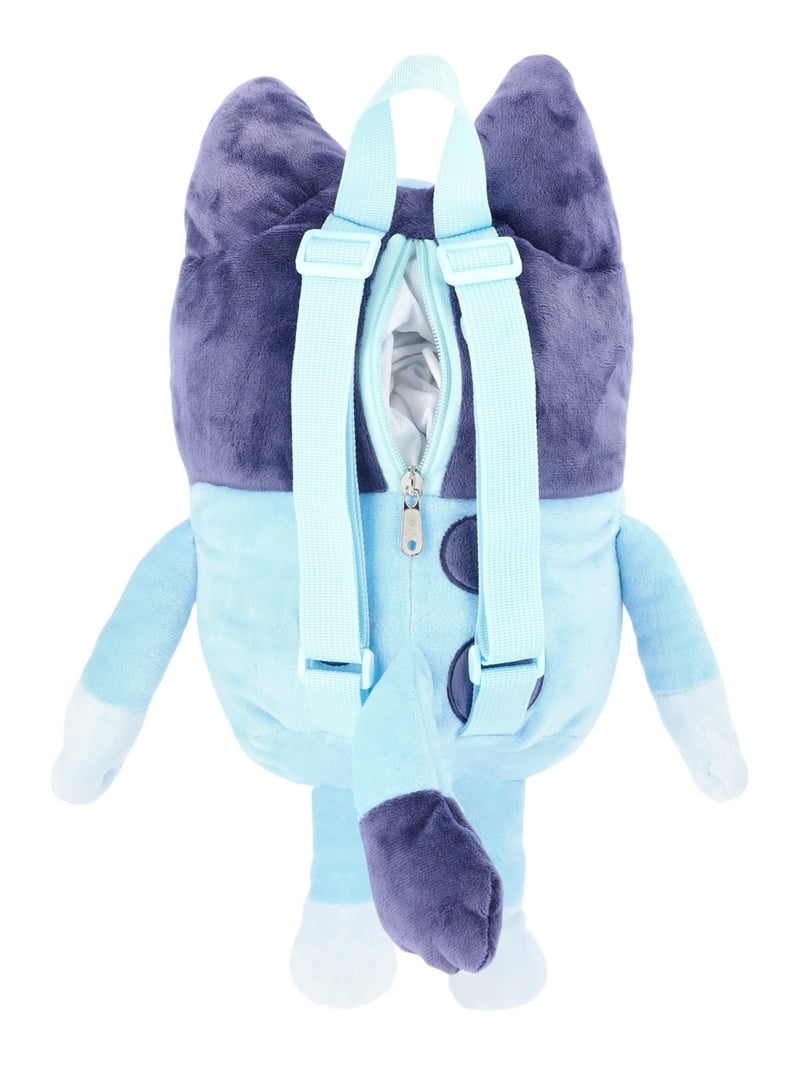 bluey plush mini backpack for Kids Toddlers, Small Bag 11.5x9 in with Adjustable Straps for Travel Picnic Vacation Gifts for Kids (Blue) Item will make great gift or an excellent addition to your collection AGE 3+ Item Bluey & Bingo Mini Plush