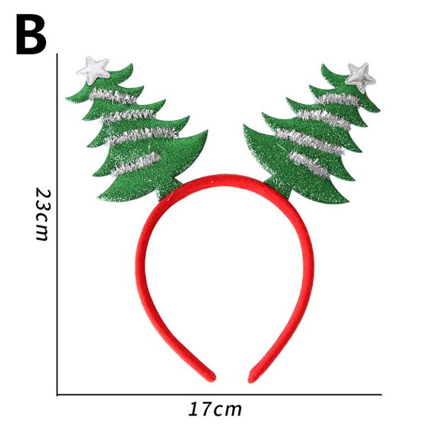 Diademas creativas de Navidad para niños y adultos, diadema de astas de alce de árbol de Papá Noel, adornos para la cabeza, decoración de Navidad, fiesta de Cosplay