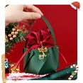 thumbnail image 3 of Nkmbld Christmas Gift Bags Bulk Christmas Bags Leather Tote Bucket Christmas Eve Velvet Gift Bags Christmas Fruit Candy Cloth Velvet Bags, 3 of 8