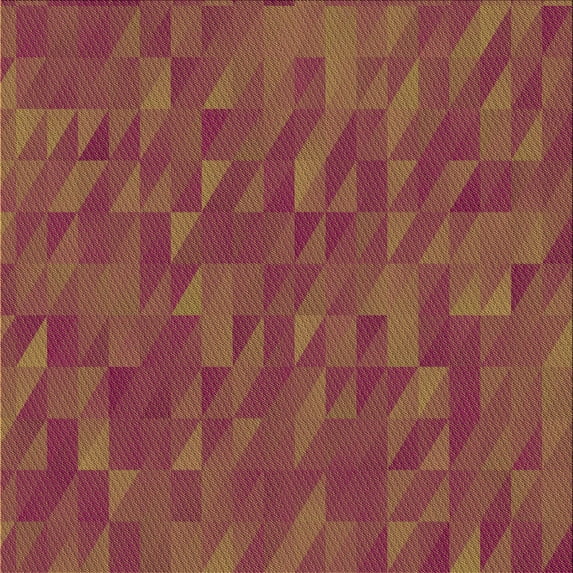 Ahgly Company Indoor Square Patterned Bright Maroon Red Area Rugs, 5' Square