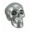 Silver Finished Ceramic Human Skull Money Bank