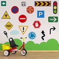 thumbnail image 4 of Transportation Theme Traffic Rule Signs Wall Stickers (17 Pack), 4 of 9