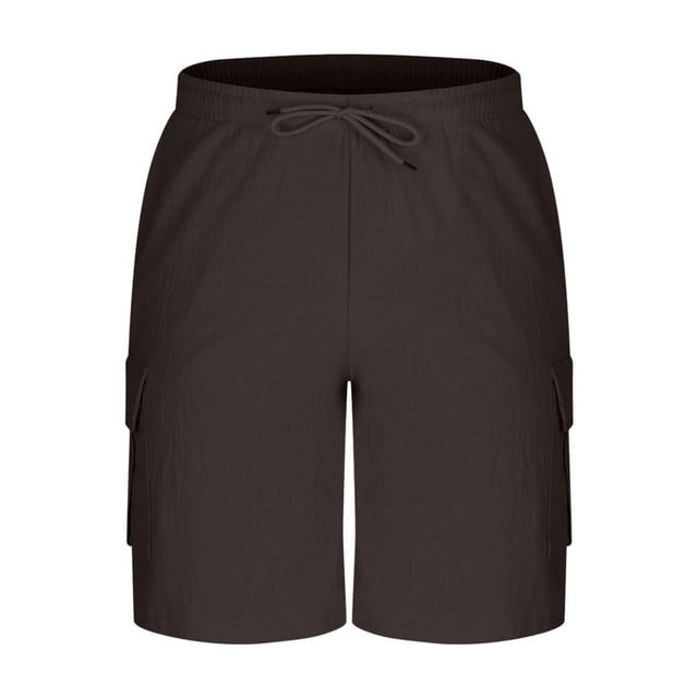 Ceisia Men's Relaxed Lightweight Wrinkle Gift Cargo Casual Shorts Drapey Wrinkle-resistant Side Pockets Multi-Color