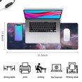 thumbnail image 5 of Out-Of-This-World Gaming with our Large Dazzling Galaxy Mouse Pad. Non-Slip Rubber Base, Stitched Edges for Enhanced Durability. Ideal Keyboard Mat & Desk Pad - 31.5x11.8in., 5 of 7