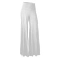 thumbnail image 5 of Women Low Rise Wide Leg Flared Sweatpants Fold Over Leggings Lounge Yoga Pants L, 5 of 5
