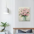 thumbnail image 3 of Chilfamy Fall Decor Pink Flowers Canvas Wall Art Picture 16x20in for Living Room Bedroom Art Modern 16x20in, 3 of 3