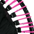 thumbnail image 4 of LEAPS & REBOUNDS 40" Mini Fitness Trampoline & Rebounder for Adults, Pink, 4 of 7