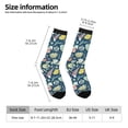 thumbnail image 2 of Sigee Underwater Creature for Contrast Design Soft Moisture-Wicking Socks Crew Casual Athletic Stretchy Loose Middle Tube Socks, 2 of 6