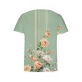 thumbnail image 3 of Tops de Ajuste Suelto para las Mujeres Sudadera de Manga Corta, Camiseta Casual Impresa para el Uso Diario de Primavera Y Otoño, 3 of 5