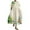 Green, variant on Vintage Japanese Art Dress for Women 2024 Boho Floral Print Oversized Crewneck Linen Casua Summer Dresses Women's