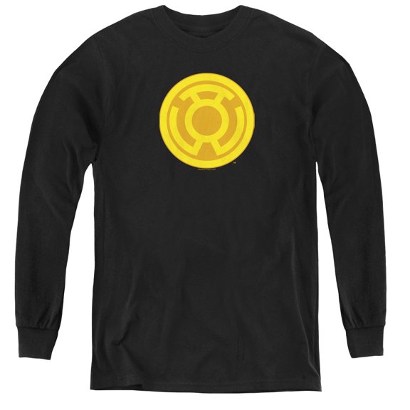 Green Lantern - Yellow Symbol - Youth Long Sleeve Shirt - Medium