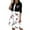 Black, variant on Ecqkame Summer Dress Sets Women 2 Piece OutfitsSummer Printed Round Neck Elegant A Line Sling Dress And Half Sleeve Cardigan Tops Set Suit Black M