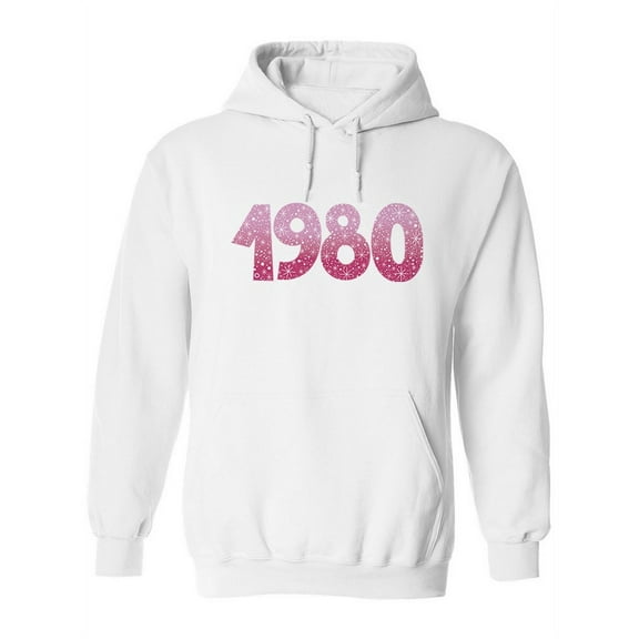 Sparkly 1980 Hoodie Women -Image by Shutterstock, Female x-Large