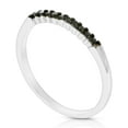 thumbnail image 6 of Vir Jewels 1/10 CTTW Black Diamond Ring Wedding Band .925 Sterling Silver 10 Stones Prong Female, 6 of 10