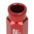 thumbnail image 4 of J2 Engineering LN-T7-004-125-RD J2 Engineering 7075 -T6 Forged Aluminum M12 x 1.25 20Pcs 50mm Open -End Lug Nut w/ Socket Adapter Key ( Red ), 4 of 6