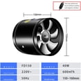 thumbnail image 1 of 150Mm Extractor Fan,Smoke Extractor Duct Fan 600M³/H Two-Way Air Supply Pipe Fan, 1 of 7