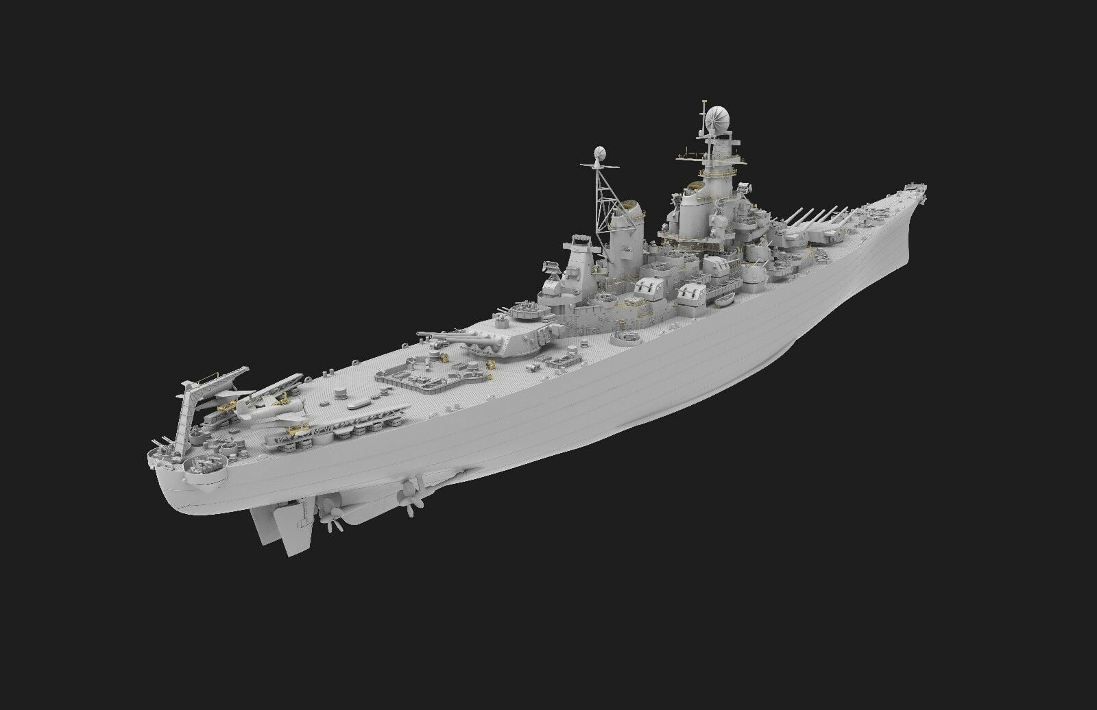 1/350 VERY FIRE USS NEW JERSEY BB-62