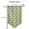 thumbnail image 7 of Wukai Bees and Flower Print Garden Flag 12.5x18 Inch Double Sided Sun-resistant Rain-resistant, Wrinkle-resistant Colorfast(Only Flag), 7 of 7
