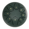 thumbnail image 1 of Graflsoa 6.3-Inch 8-Tone Zen Meditation Drum - Green Metal Handpan for Relaxation & Musical Therapy, 1 of 6