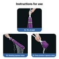 thumbnail image 4 of 1 of Self Wringing Mop For Floor Cleaning Reusable Easy Squeezed Twisting Mop With 50 Inches Long Handle And Top Scouring Pad Wet Mops For Hardwood Vinyl Tile, 4 of 7