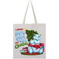 thumbnail image 3 of Inktastic I Wanna Hippopotamus for Christmas Cute Hippo Tote Bag, 3 of 4
