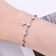 thumbnail image 5 of K-KED Clover Bracelet 0.9CTW. Moissanite Sterling Silver Bracelet GRA Certified 8.5'', 5 of 9