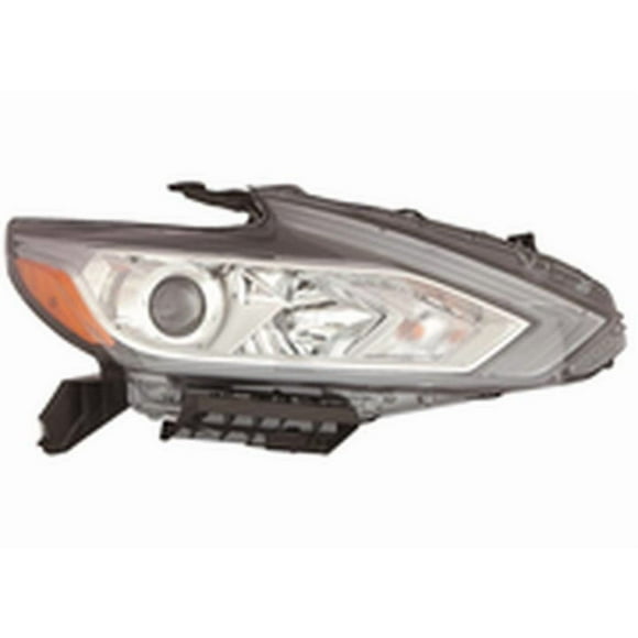 CAPA NS ALTIMA SDN 1617 HEADLIGHT ASSY LED 2.5L ENG W/O SR HALOGEN W/O LED DRL CHROME RH