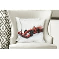 thumbnail image 4 of Ambesonne Race Themed Throw Pillow Cover 2 Pack, Formula Racing Print, 24", Black Red, 4 of 6