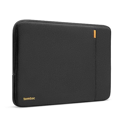tomtoc 360? Étui de Protection pour Ordinateur Portable de 13 Pouces pour Microsoft Surface Pro 9/8/X Neuf avec Clavier Signature/clavier X, 2015-2019 Dell XPS 13, Étui Sac Antichoc Résistant à l'Eau pour Portable, Noir