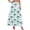 01 Green, variant on Women's Boho Floral Swing Maxi Skirt - A-Line Casual Summer Elastic High Waisted Loose Beach Skirts