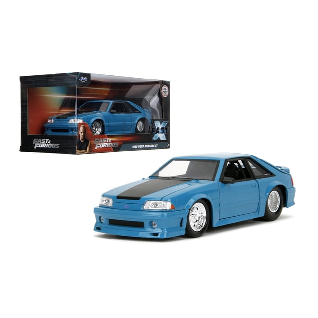 Coche fundido a presión Jada Fast & Furious 1989 Ford Mustang GT 1:24