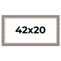 42x20 Frame Grey Real Wood Picture Frame Width 2.75 Inches | Interior Frame Depth 0.5 Inches |
