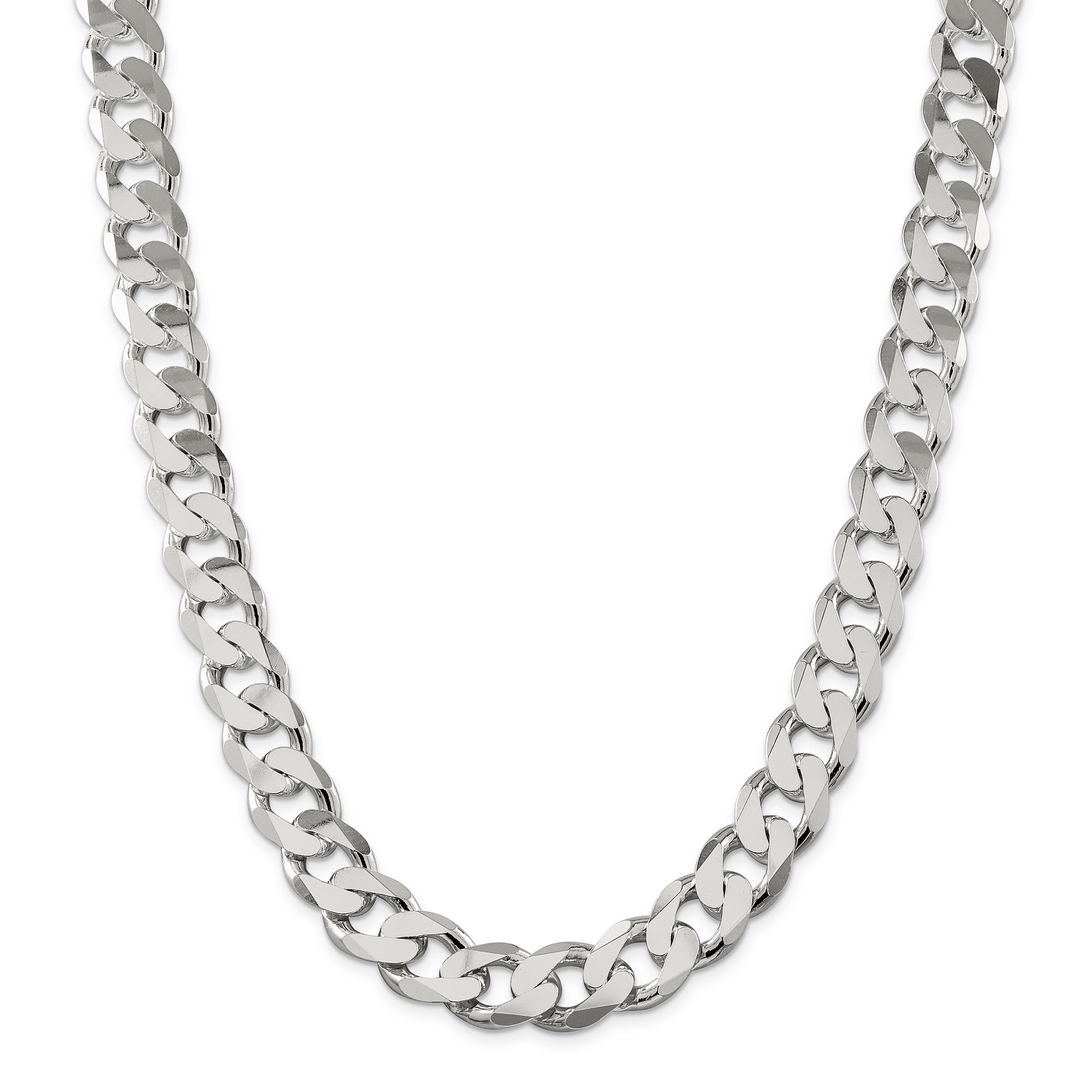 925 Sterling Silver 15mm Curb Chain 24 Inch