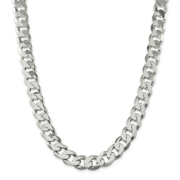 925 Sterling Silver 15mm Curb Chain 24 Inch