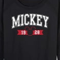thumbnail image 3 of Mickey & Friends - Mickey 1928 Collegiate - Women's Lightweight French Terry Long Sleeve Shirt, 3 of 5