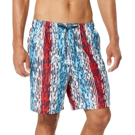 Mens Swimwear Large Star Racer Colorblock Trunks Shorts L