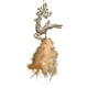 thumbnail image 2 of Adorno navideño de plumas doradas | Bola de plástico en polvo con purpurina | Decoración redonda duradera para colgar | Acentos dorados vibrantes y inquebrantables para árbol navideño, fiesta o, 2 of 6