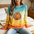 thumbnail image 3 of qafoshin Halloween Sweatshirts for Women Oversized Crew Neck Long Sleeve Printed Shirts Cute Pullover Plus Size Tops, 3 of 5