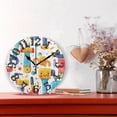 thumbnail image 2 of Tools 10 inch Wall Clocks Non Ticking Easy to Read Battery Decorative for Home Bathroom Kitchen Bedroom Living Room, 2 of 8