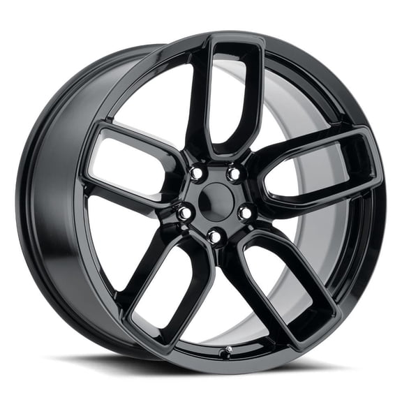 Hellcat Wheels 20X9.5 5X115 15 HB 71.5 Hellcat Widebody Gloss Black With Cap FR Series 74 Factory Reproductions