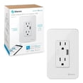 thumbnail image 2 of Doble contacto WiFi inteligente y cargador USB con placa para pared Steren SHOME-118, 2 of 4